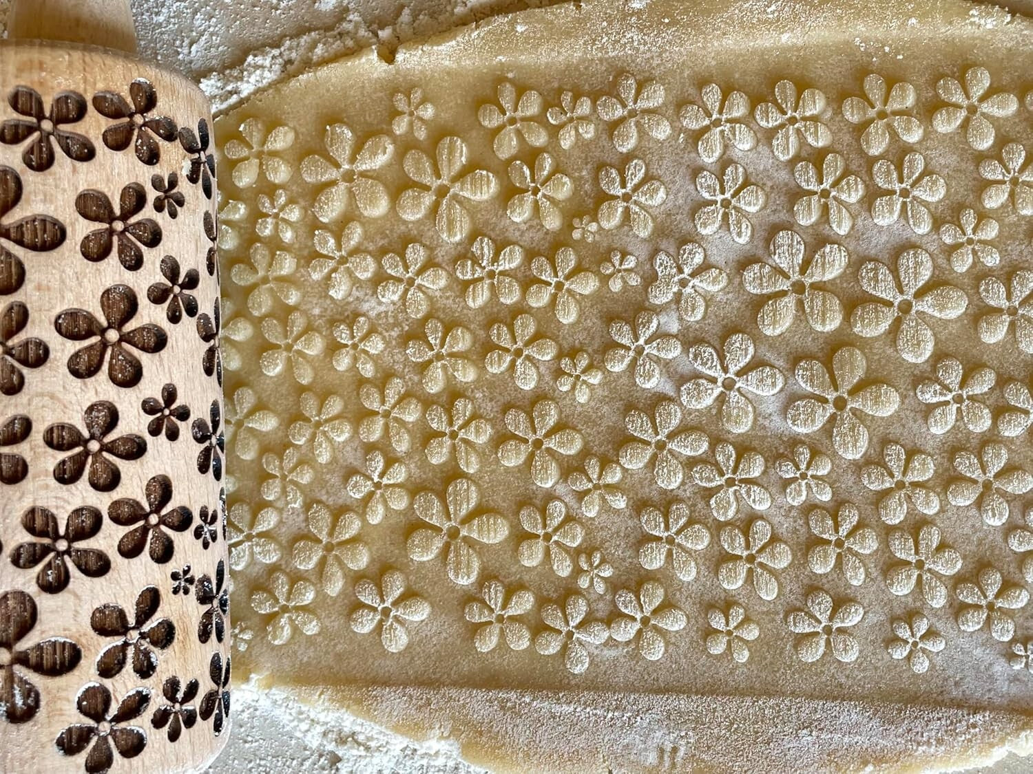 SUMMER 3 Kid Rolling Pin Set - Engraved Mini Baking Tools for Creativity