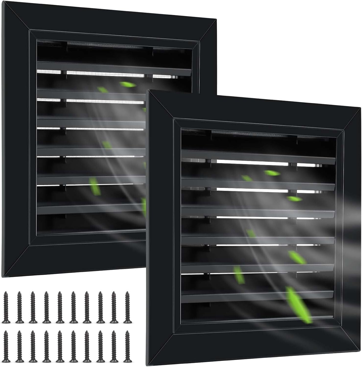 Versatile 12" x 12" Gable Vents with Aluminum Alloy Build - Ideal for Attics