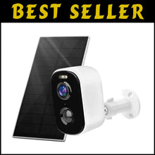 Load image into Gallery viewer, Wireless Outdoor Security Camera: 1080P Night Vision &amp; AI Motion Alerts Included