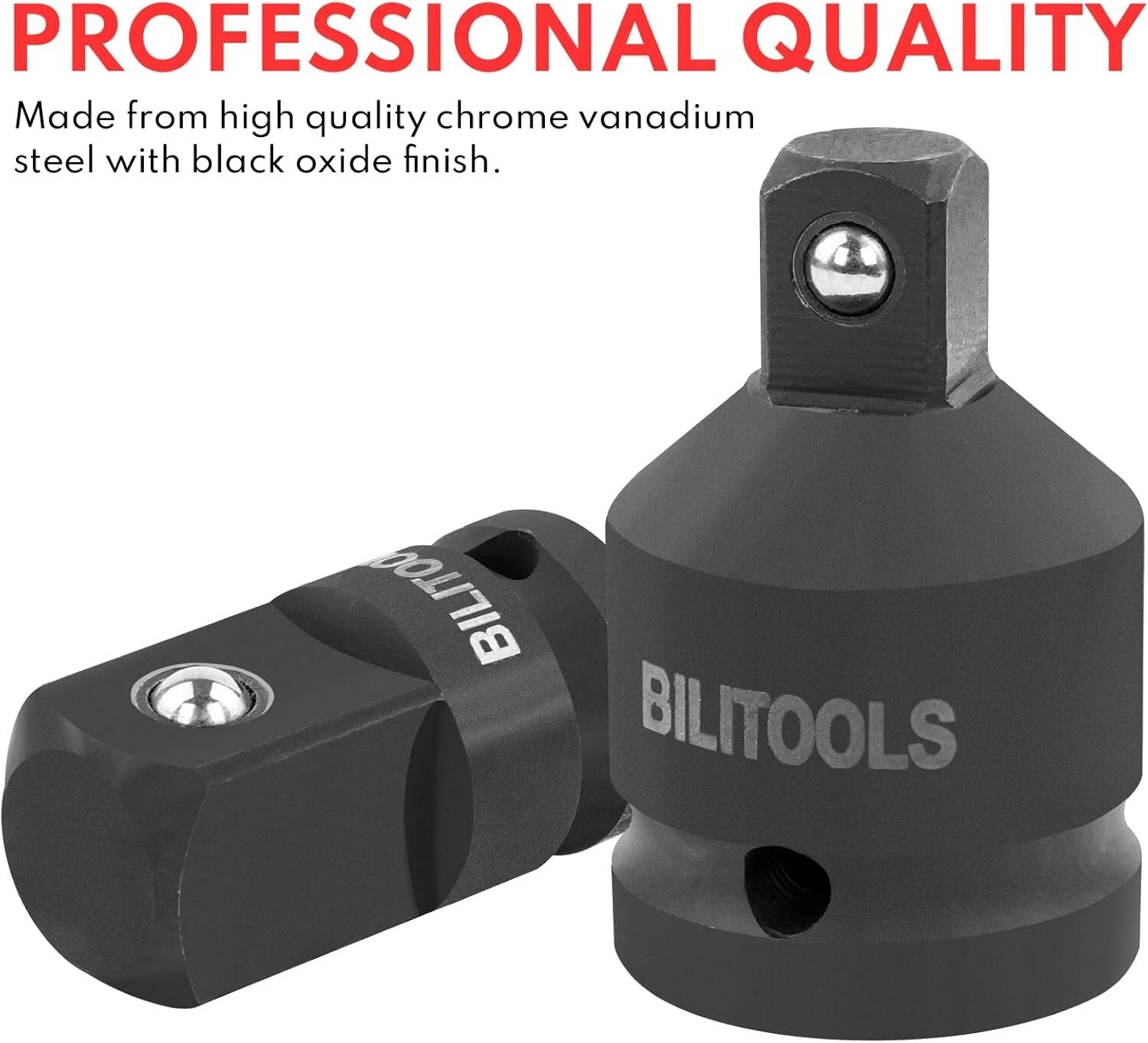 17-Piece Socket Adapter Set with Universal Joint & Foam Organizer - SPRING SALE