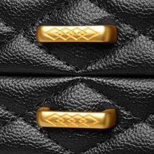 Load image into Gallery viewer, Elegant 10-Compartment Jewelry Case - Black Faux Leather with Velvet Interior