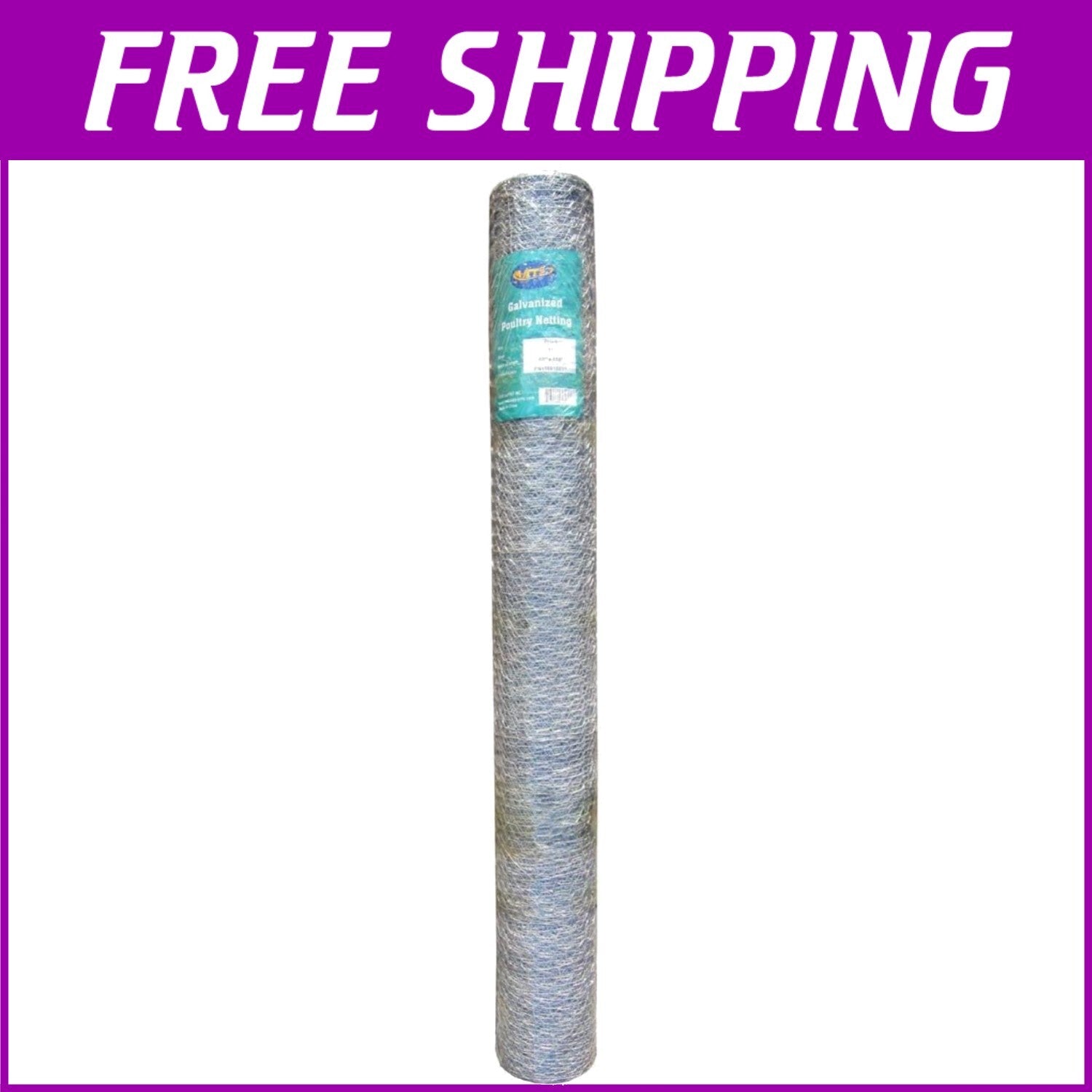 Durable 20GA Galvanized Chicken Wire 60" x 150' - Ideal for Livestock Enclosures