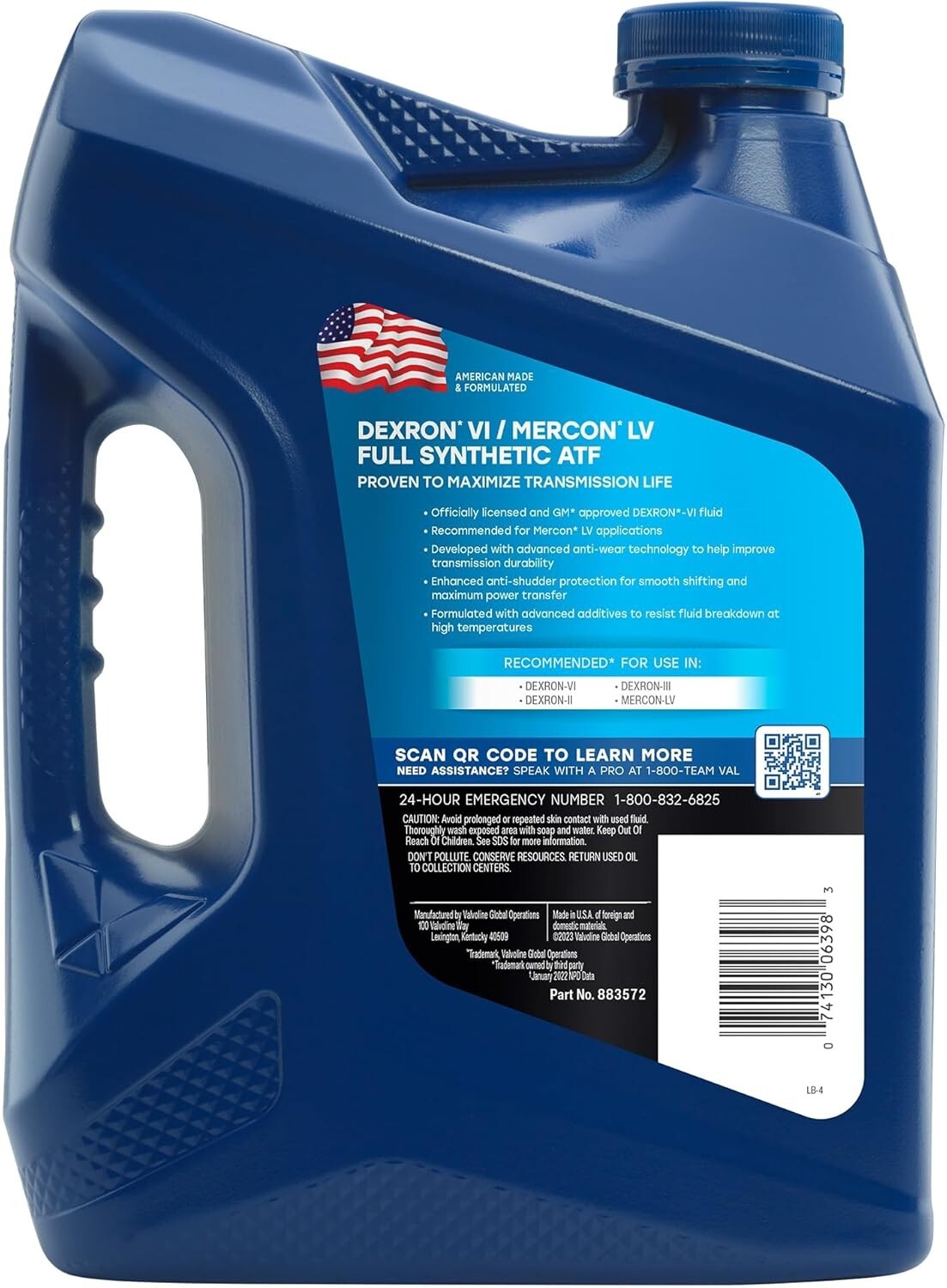 1-Gallon DEXRON VI/MERCON LV Full Synthetic ATF for Superior Transmission Power