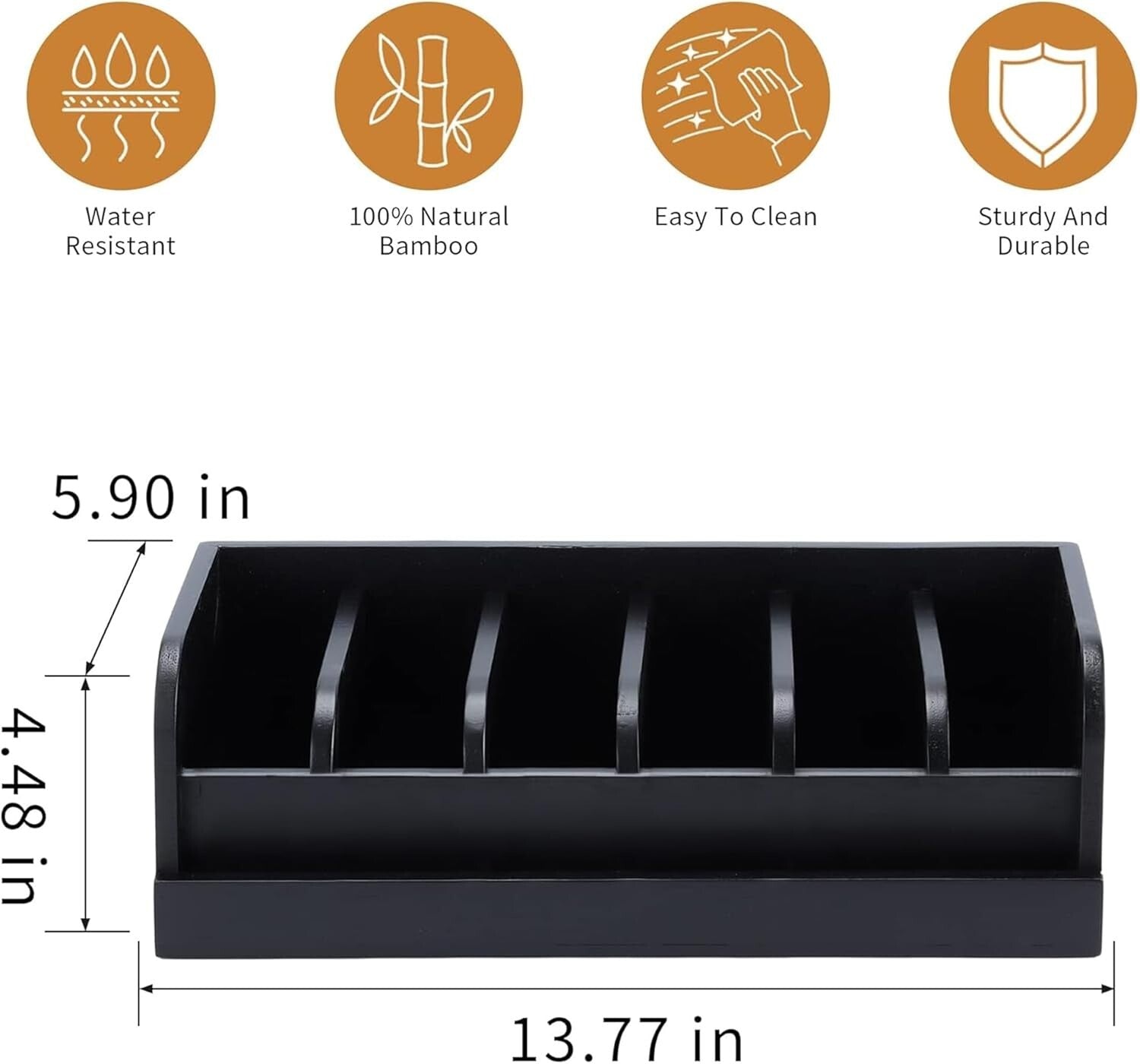 Eco-Friendly Portable Bamboo Belt Storage Organizer - Space-Saving & Stylish