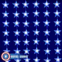 Load image into Gallery viewer, Festive 260 LED American Flag Curtain Lights - Ideal for Patriotic Celebrations