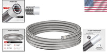 Load image into Gallery viewer, High-Pressure 10AN PTFE Fuel Hose - Universal Fit, 10FT Stainless Steel Braided