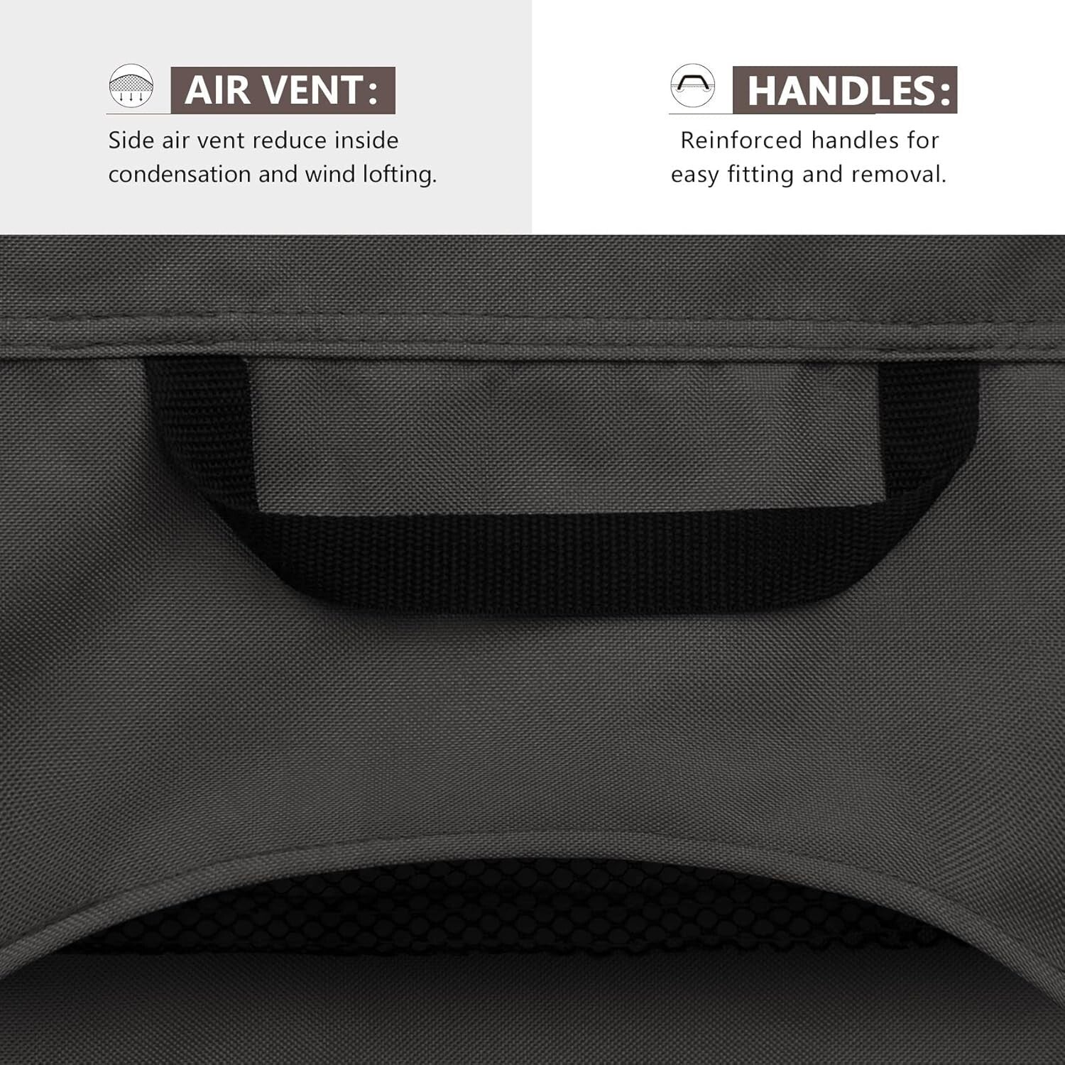 Outdoor Chair Covers 2-Pack - Waterproof, Air Vent Design for Maximum Protection