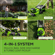 Load image into Gallery viewer, 60V Cordless 21” Lawn Mower with LED Lights &amp; Rapid Charger - Eco-Friendly Power