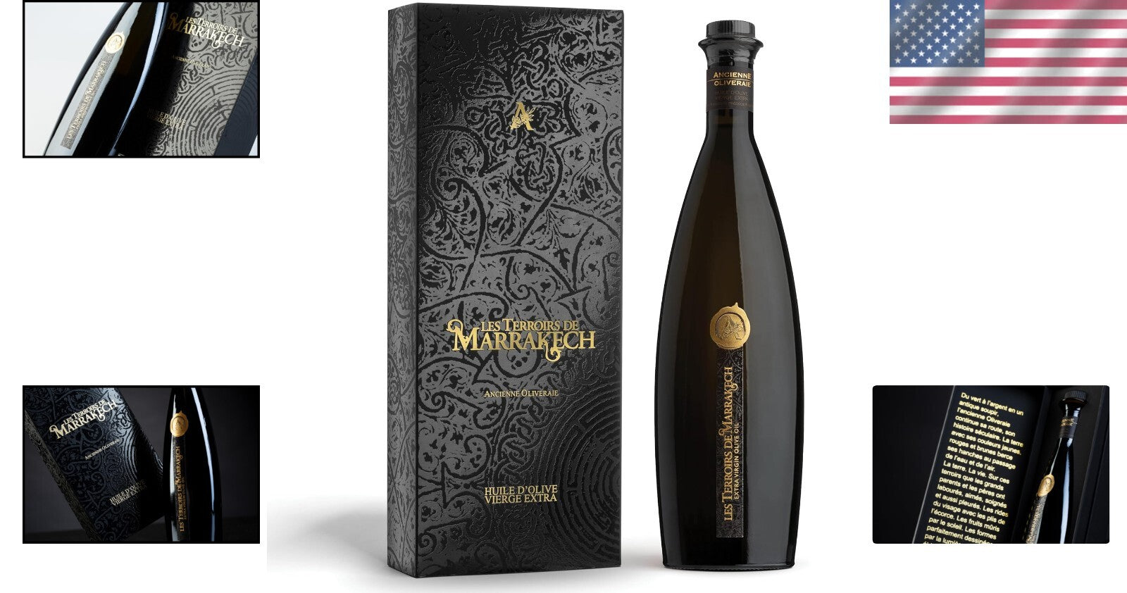 Gourmet Extra Virgin Olive Oil Gift Box - Organic Moroccan Cold-Pressed 500ml