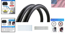 Load image into Gallery viewer, Puncture-Proof 24x1 3/8” Wheelchair Tires - Lightweight Solid Pair for Easy Use