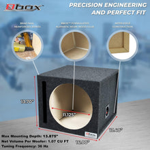 Load image into Gallery viewer, Optimized 12-Inch Subwoofer Box - Airtight MDF Design for Rattle-Free Sound