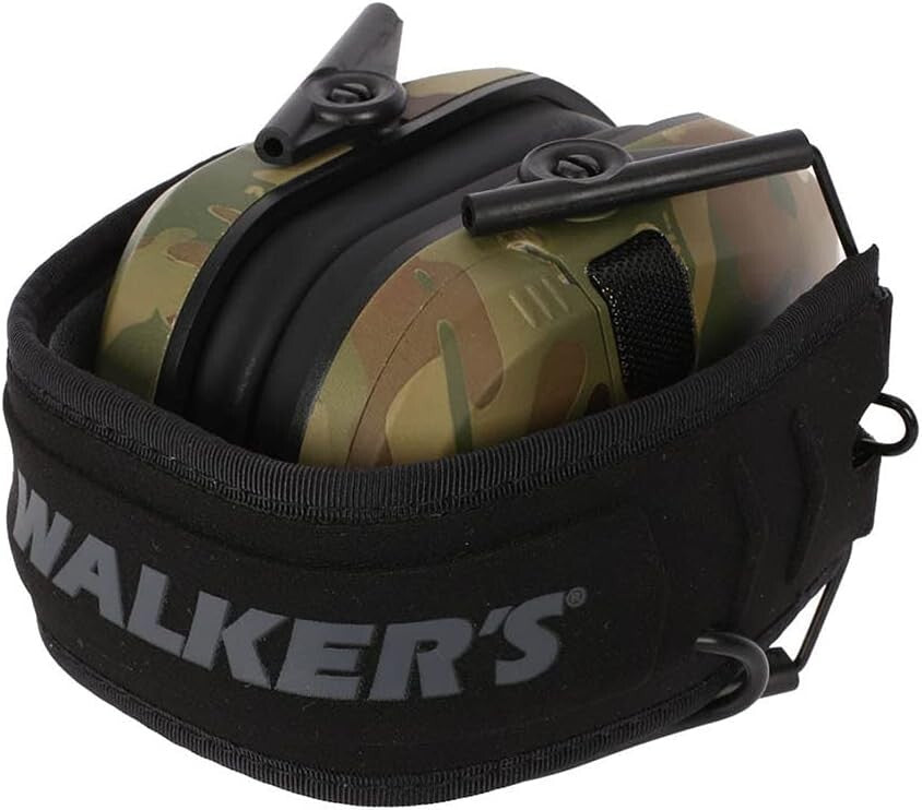 Ultra Low-Profile Hearing Protection Muffs - Rugged Design & Sound Amplification