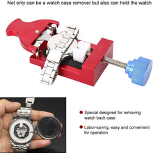 Load image into Gallery viewer, Versatile Adjustable Watch Case Holder for Easy Repairs - Silver and Red