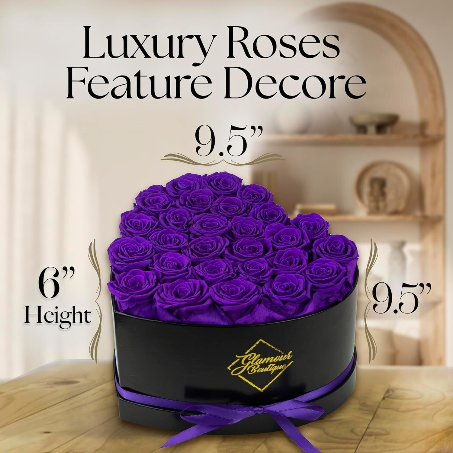 Charming 27 Flower Heart Box - Luxurious Preserved Roses Gift for Loved Ones