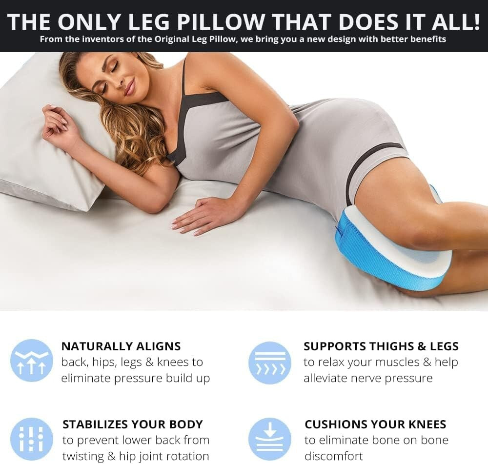 Side Sleeper Gel Memory Foam Pillow - Ergonomic Support for Whole Body Comfort