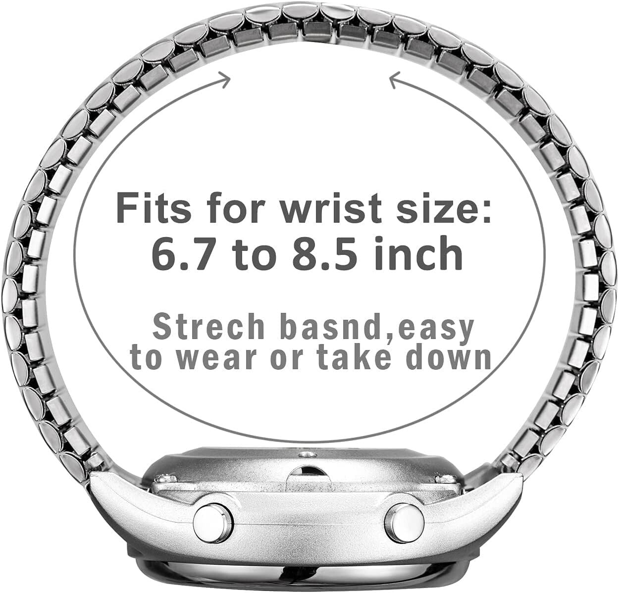 Large Display Talking Watch with Alarm - Ideal for Seniors and Blind Individuals