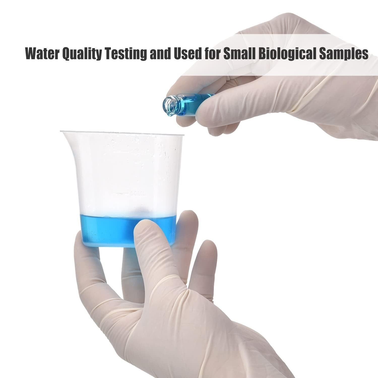 Durable 30ML Glass Vials - Black Screw Caps, Leakproof Glass Storage - 100 Pack