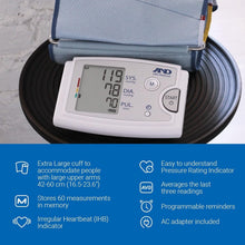 Load image into Gallery viewer, User-Friendly Blood Pressure Machine with XL Cuff &amp; Companion Heart Track App