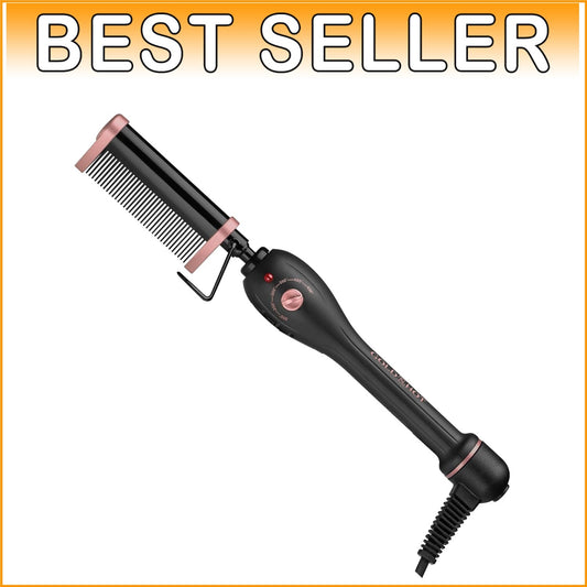 Ultimate Rose Gold Pressing Comb with Ergonomic Design for Natural Hair