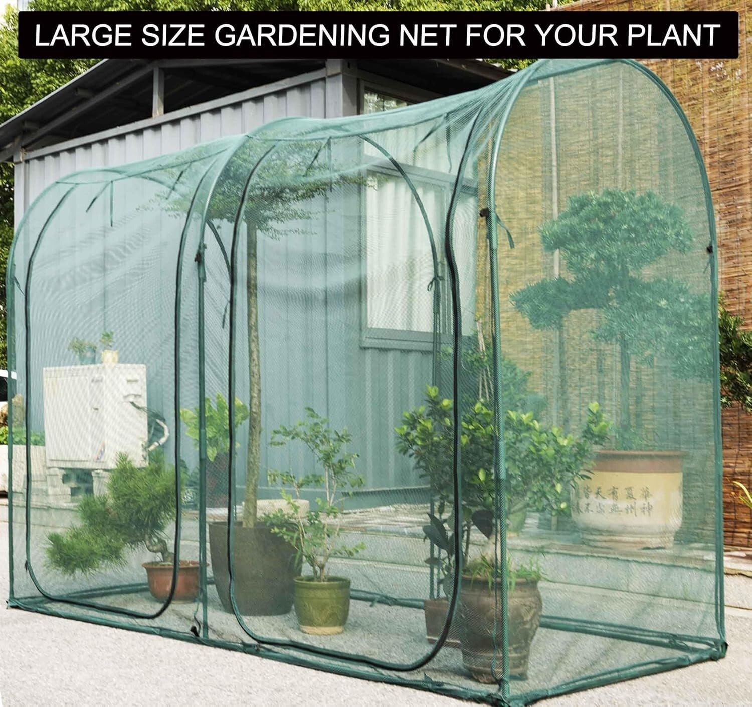 Durable 6FT Tall Gardening Tunnel Cover - Portable Pest Protection Netting