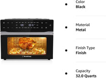 Load image into Gallery viewer, Beelicious 32QT Digital Air Fryer with Touch Control and Cool-Touch Features