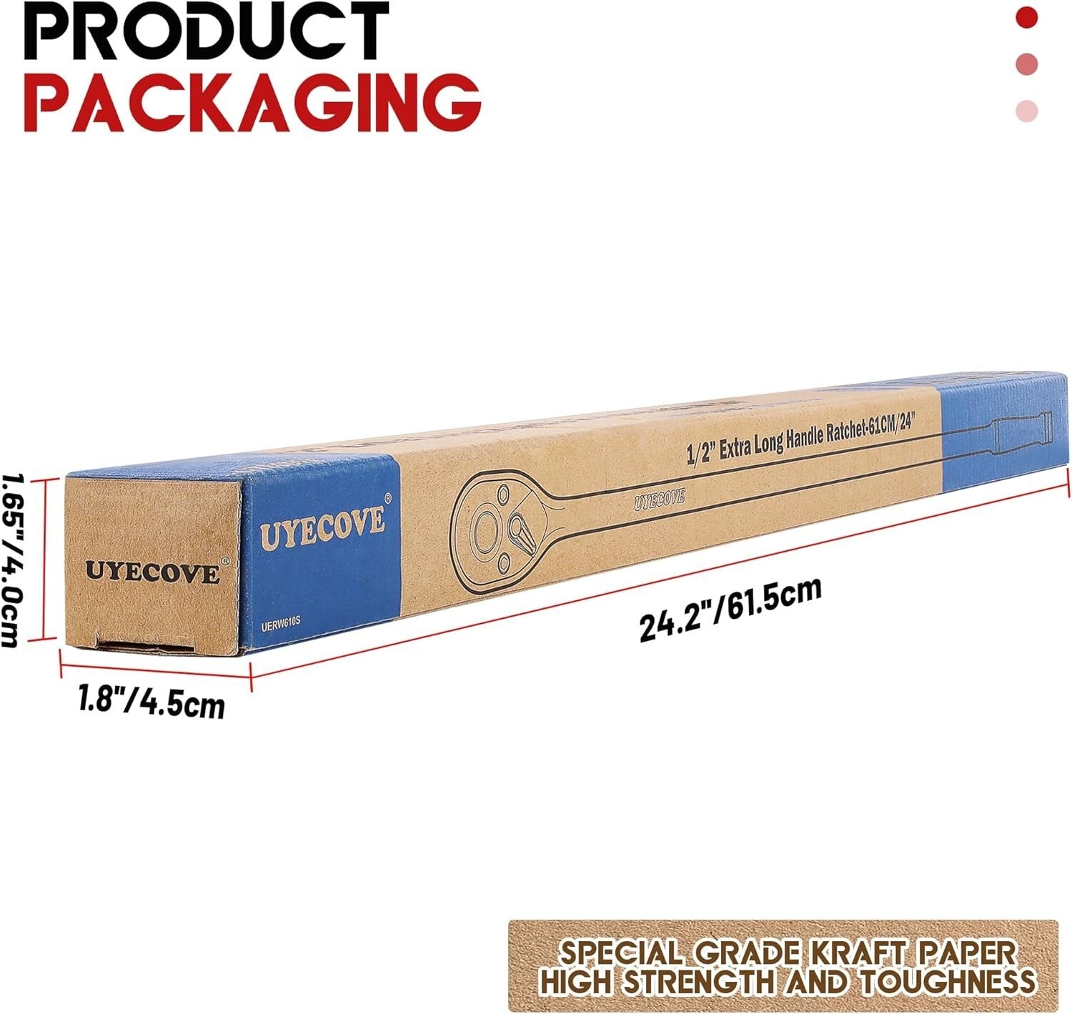 Ergonomic 1/2-Inch Drive Socket Wrench - Quick-Release 72-Tooth Cr-Mo Head