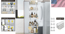 Load image into Gallery viewer, Sturdy Silver Over the Door Shower Caddy with Adjustable Height Shelf Design