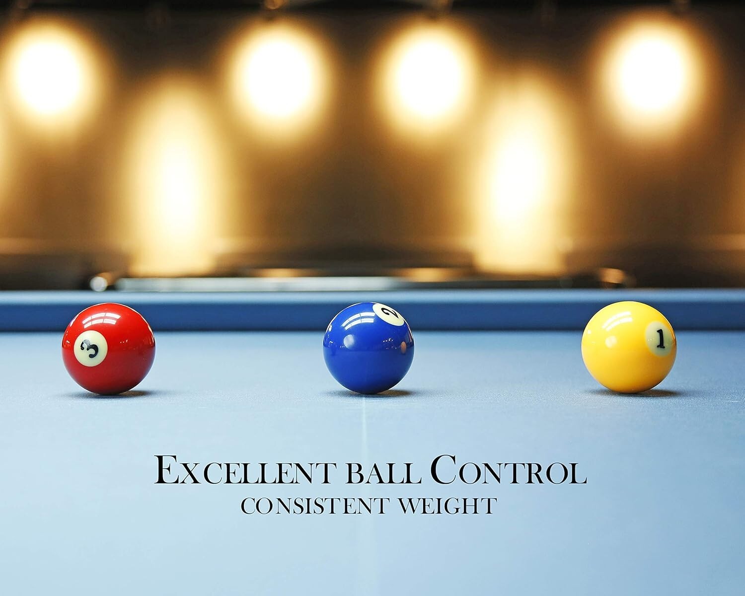 Standard Size Billiard Balls - Deluxe Resin, Ideal Holiday Gift for Pool Lovers