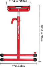Load image into Gallery viewer, Portable Height Adjustable Roller Stand: 250 LB Load Capacity for Woodworking