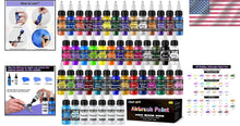 Load image into Gallery viewer, User-Friendly Airbrush Paints - 43 Colors, 5 Thinners &amp; Great for All Surfaces