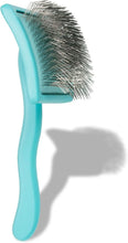 Load image into Gallery viewer, Professional-Grade Dog Slicker Brush for Goldendoodles &amp; Poodles - Teal, Large