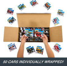 Load image into Gallery viewer, Individually Packaged 50-Pack of 1:64 Scale Toy Trucks &amp; Cars for Ages 3+