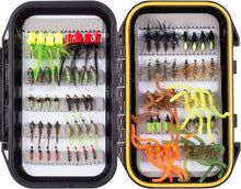Load image into Gallery viewer, Versatile 80pcs Fishing Flies Kit in Waterproof Box - Ideal for Bluegill &amp; Trout