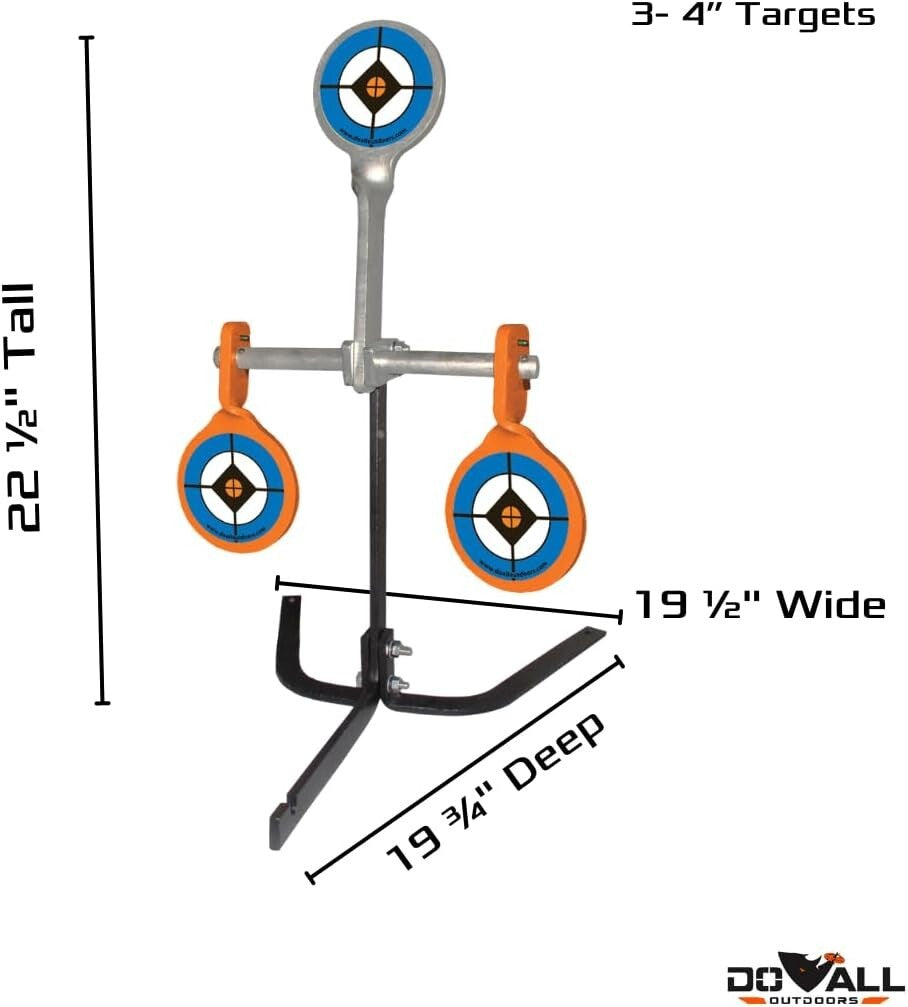 High-Visibility Auto Reset Target for Soft-Nosed Bullets - Ideal Practice Tool