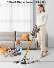 Load image into Gallery viewer, Cordless Vacuum Cleaner 45Kpa, 550W Motor with 65 Mins Runtime, Touch Screen