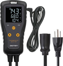 Load image into Gallery viewer, Digital Temperature Controller for Homebrew, Greenhouse &amp; Chest Freezer 1650W