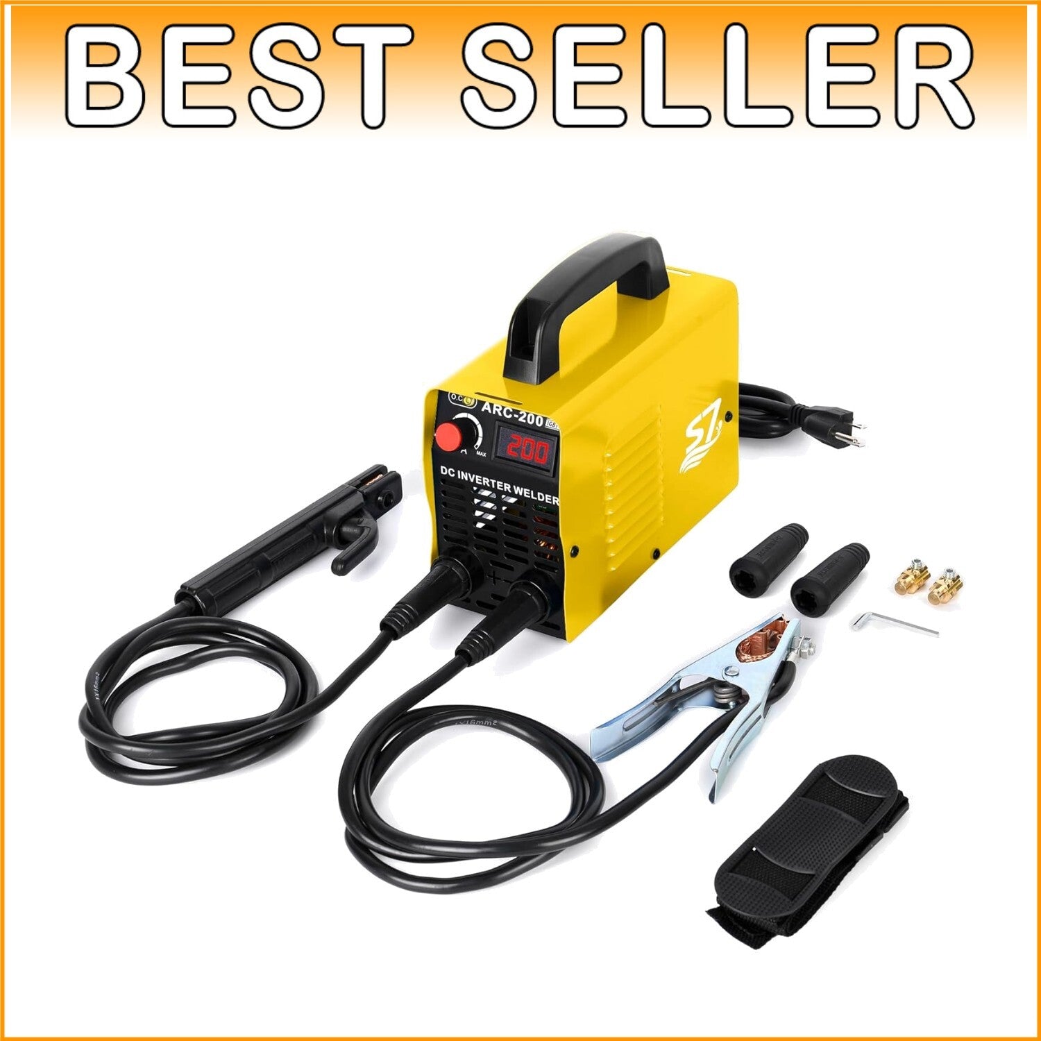 110V Portable Welding Machine, 200Amp Power with LCD - Ideal for Beginners