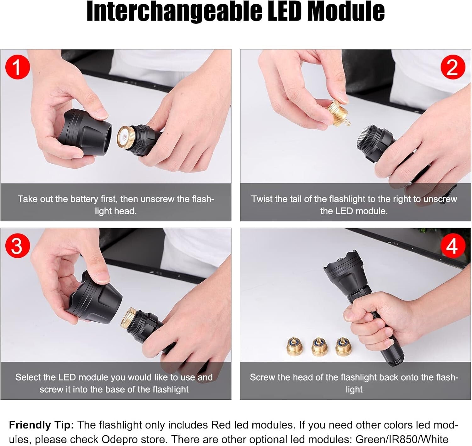 Lightweight Zoomable Flashlight with Remote Switch – Ideal for Night Activities