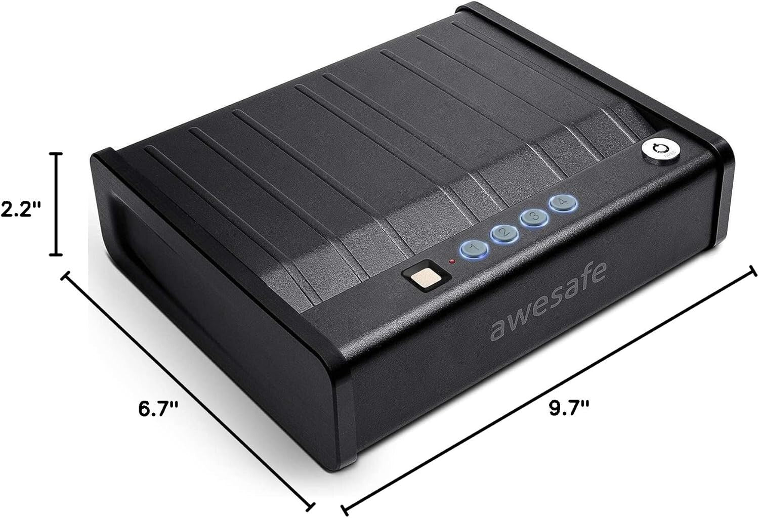 Biometric Fingerprint Gun Safe with Quick Access and Keypad - Secure Storage