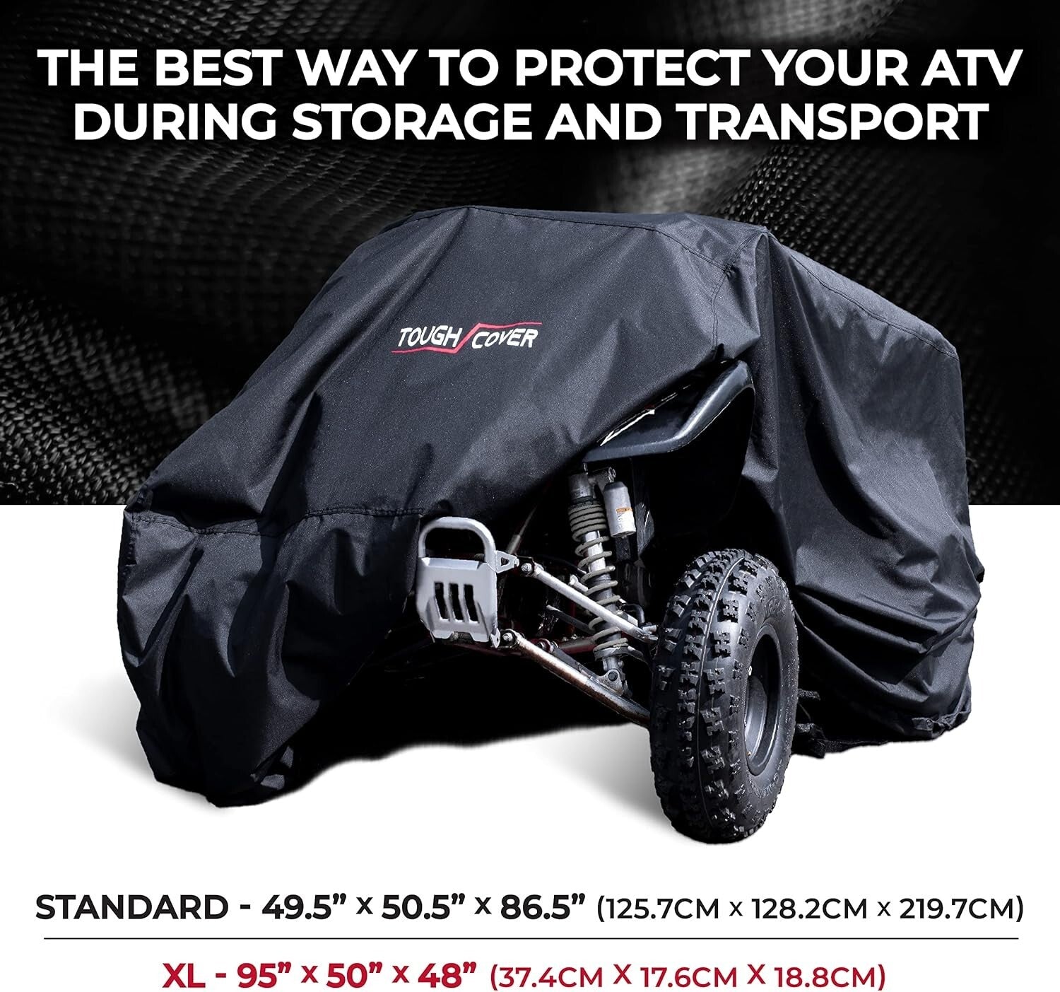 Extra Large Waterproof ATV Cover with Drawstring - Ultimate Protection for Quads
