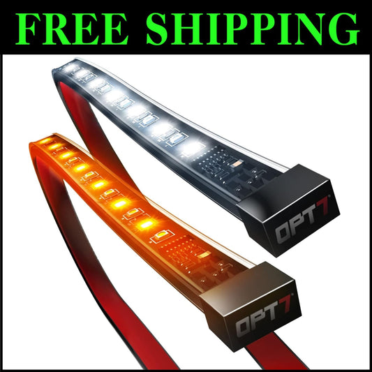 60-Inch LED Running Board Lights with Sequential Turn Signals for Trucks & SUVs
