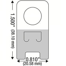 Load image into Gallery viewer, 1000 Premium Clear Retail Hang Tabs - Easy Application, Ideal for Merchandising