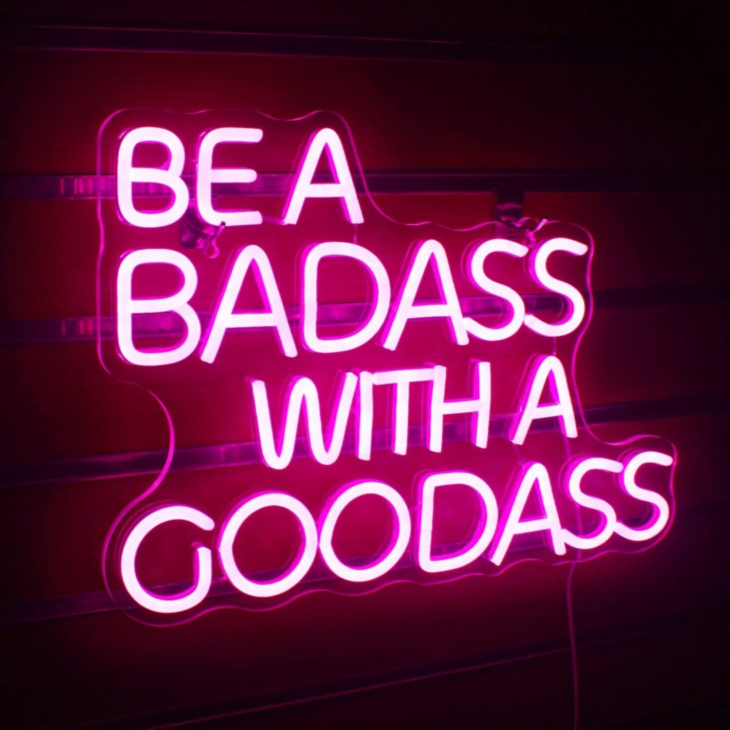 Durable and Stylish Rectangular Neon Sign: Fun Quote Neon Light for Parties