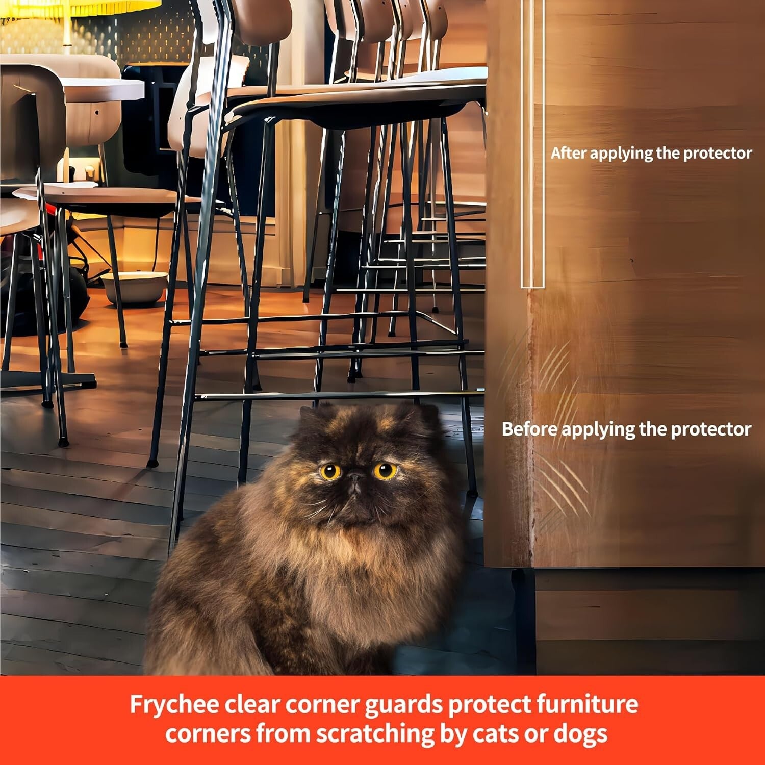 Durable Self-Adhesive Edge Protectors for Furniture & Walls – 2 PCS Clear Design