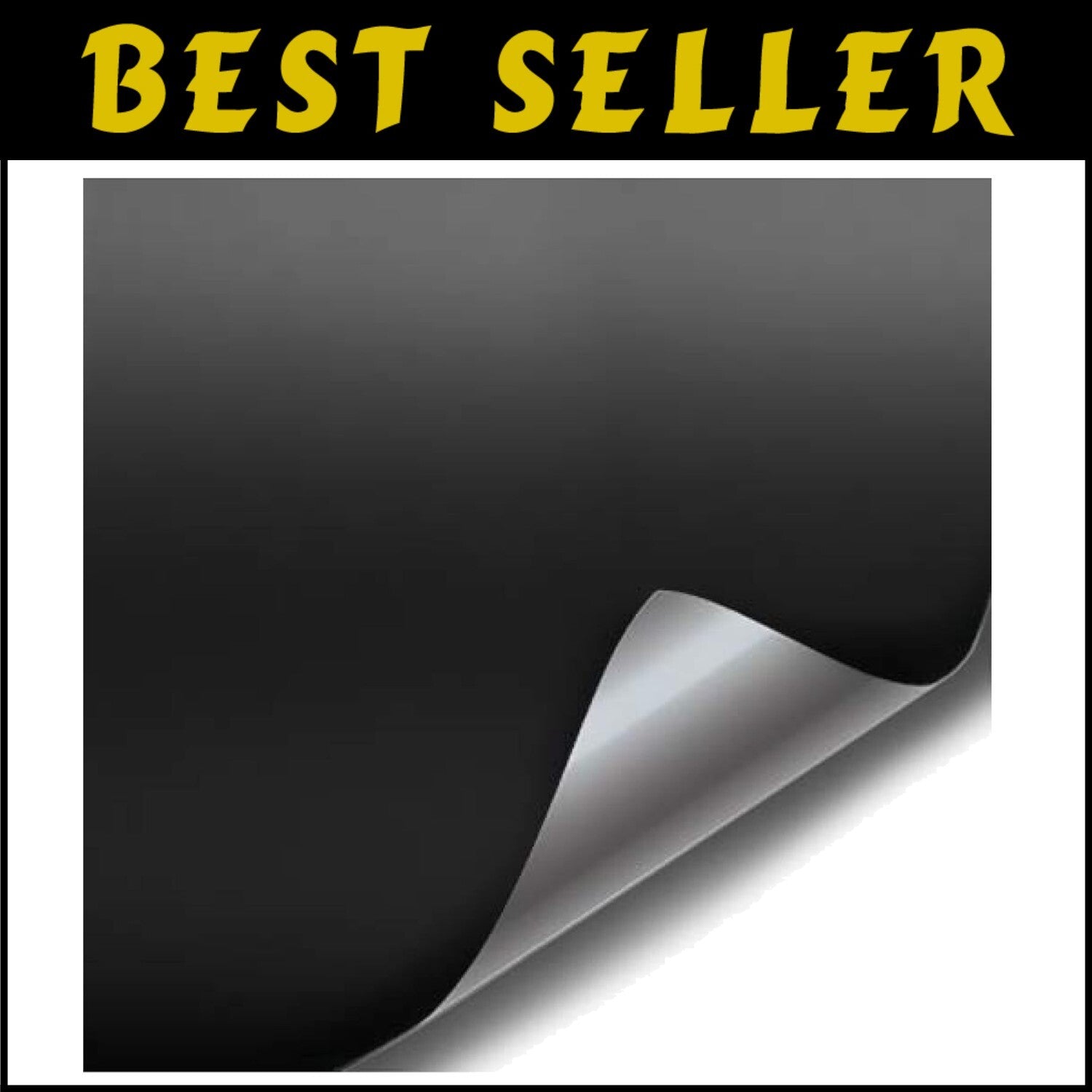 Heavy-Duty Matte Black Vinyl Wrap 3.9mm Thick - Self-Healing & Easy Application