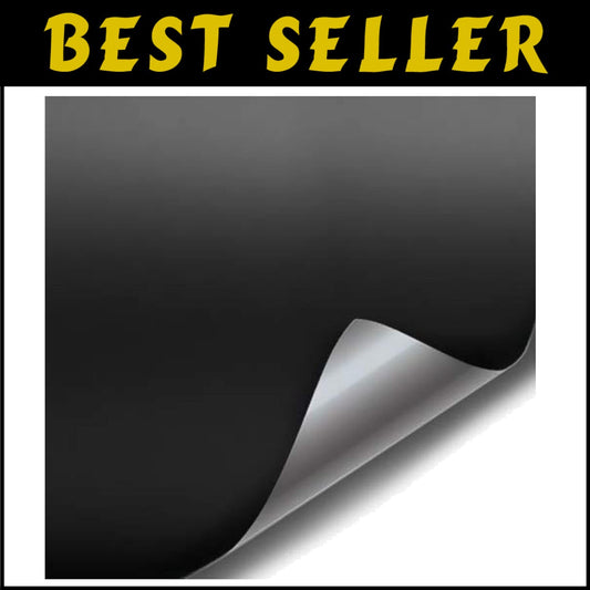 Heavy-Duty Matte Black Vinyl Wrap 3.9mm Thick - Self-Healing & Easy Application