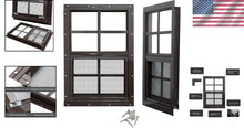 Load image into Gallery viewer, Aluminum Framed 2 Pack Shed Windows 12x18 - Perfect for Playhouses &amp; Garages