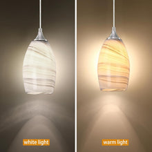 Load image into Gallery viewer, Handblown Oval Art Glass Shade - Elegant Replacement for Mini Pendant Fixtures