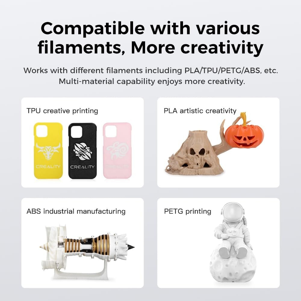 Official K1 Extruder Kit for K1 SE/Ender 3 V3 Plus - Durable Dual Gear Feeding