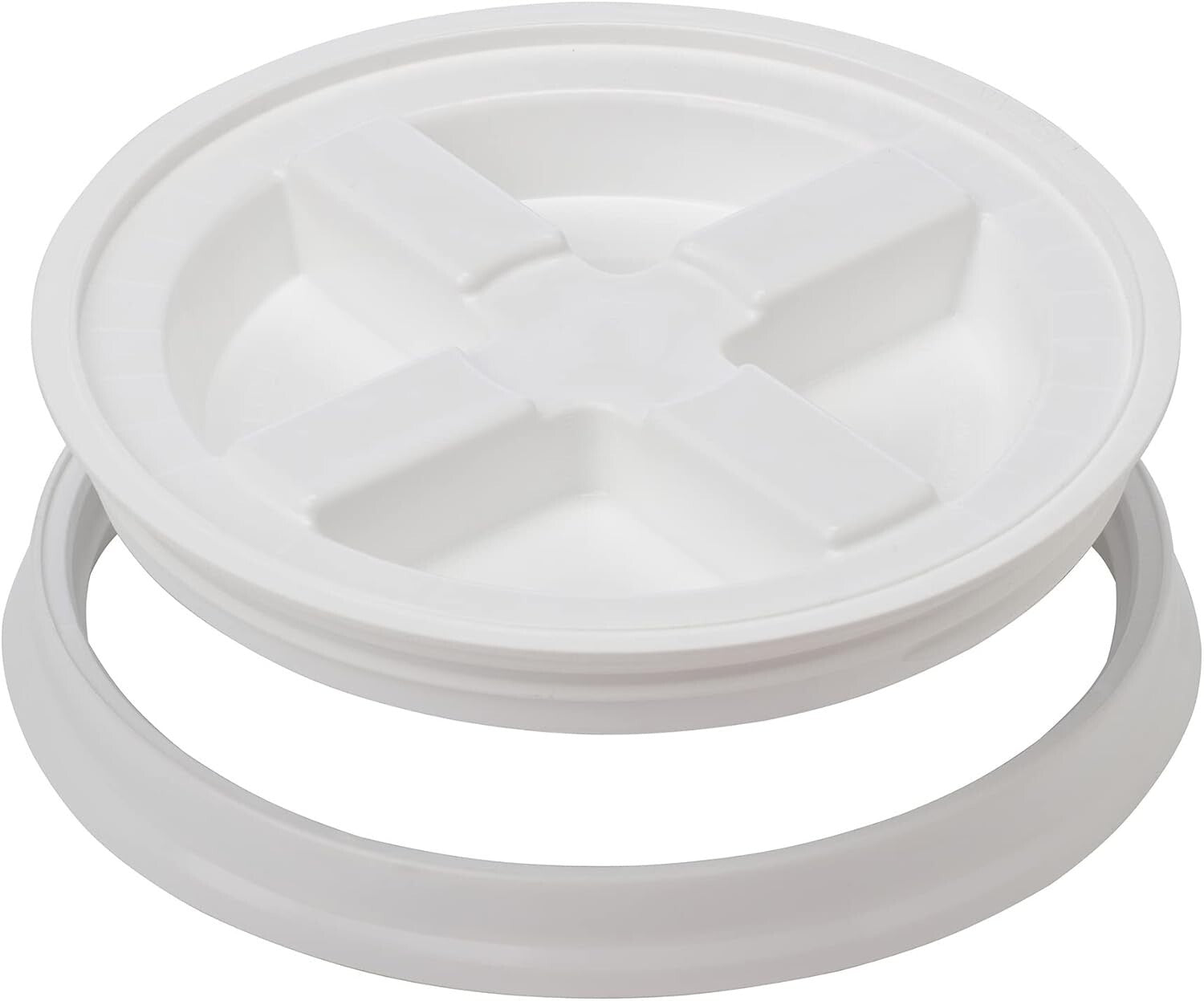 12 Pack Airtight Bucket Lids - Fits 3.5 to 7 Gallon Containers for Freshness